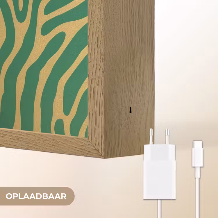 Lightbox - Wandlamp - Panter - Zebrapatroon - Groen — 7