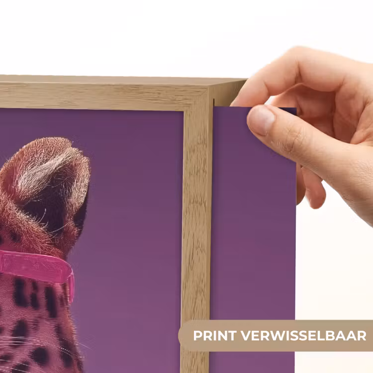 Lightbox - Wandlamp - Panter - Zonnebril - Kauwgombel - Roze — 5