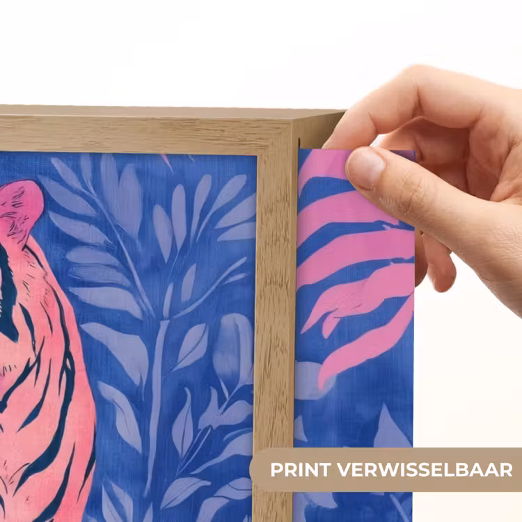 Lightbox - Wandlamp - Tijger - Roze - Bladeren - Jungle — 5