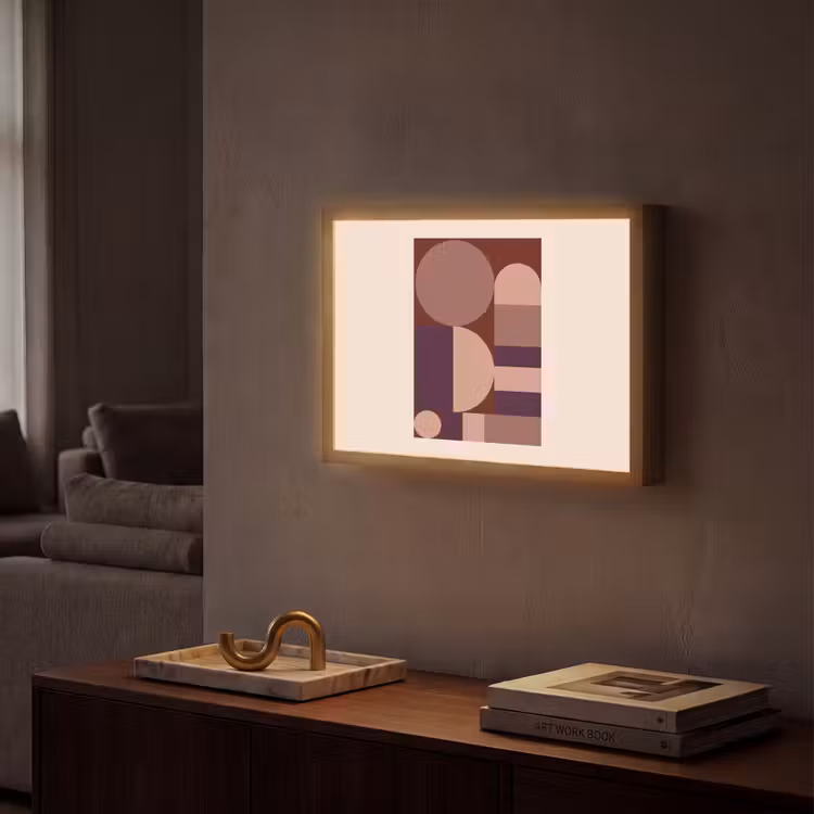 Lightbox - Wandlamp - Geometrisch - Cirkels - Rood — 2