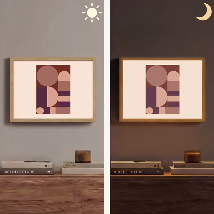 Lightbox - Wandlamp - Geometrisch - Cirkels - Rood — 6