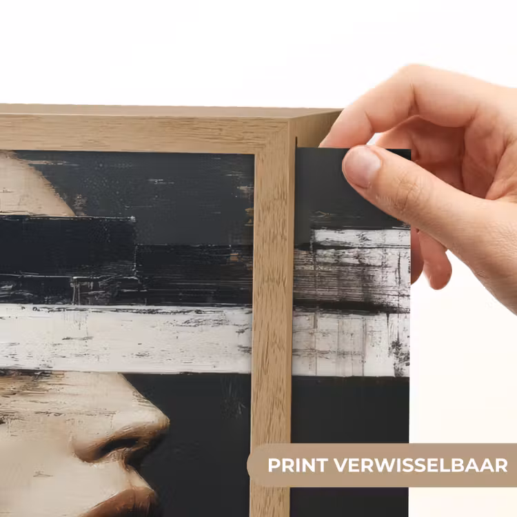 Lightbox - Wandlamp - Gezicht - Vrouw - Zwart - Abstract — 5
