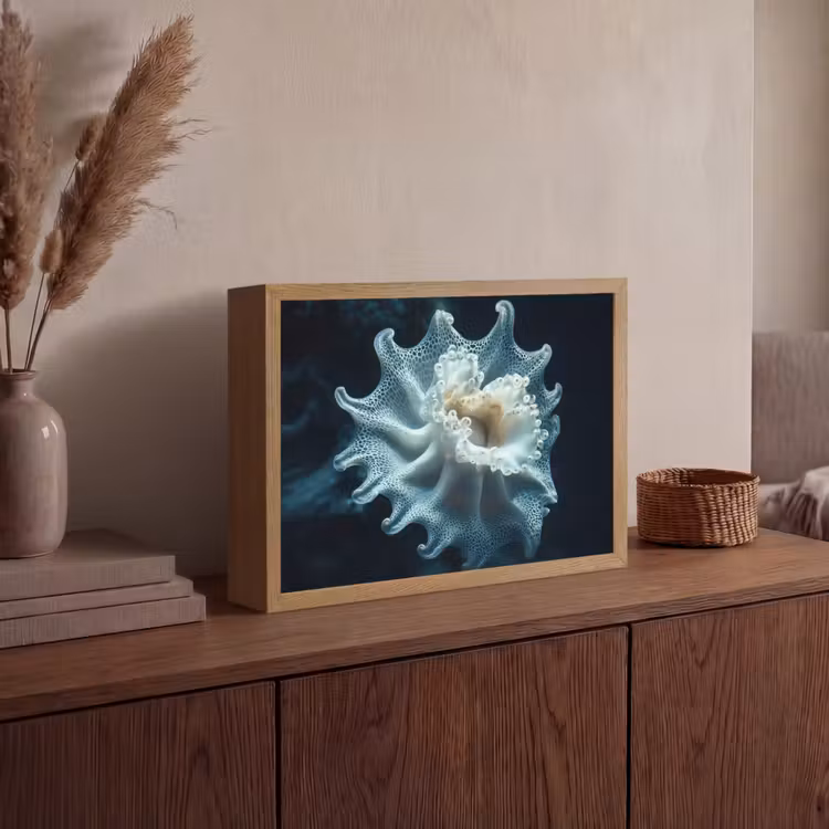 Lightbox - Wandlamp - Zeewezen - Wit - Golven - Water — 4