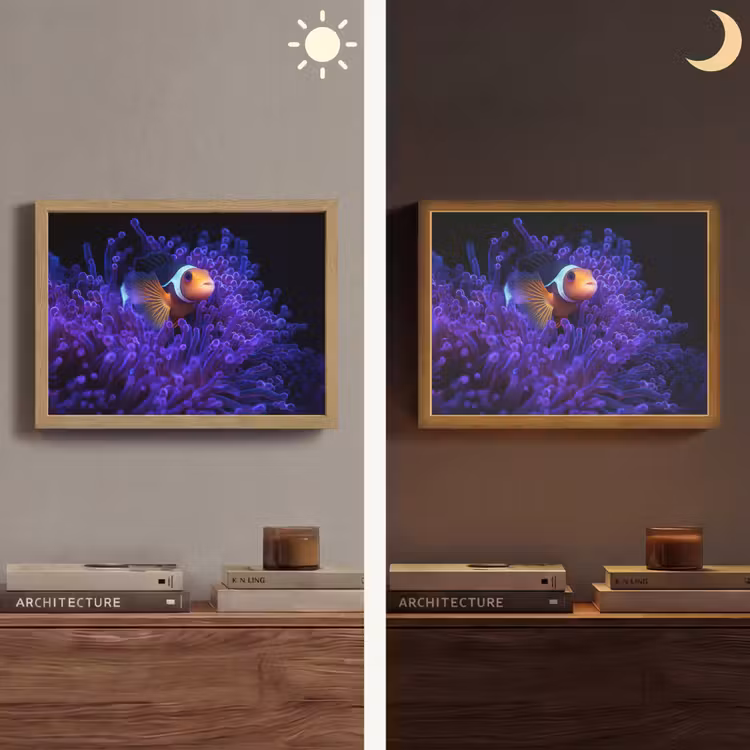 Lightbox - Wandlamp - Koraal - Vis - Oranje - Zee — 6