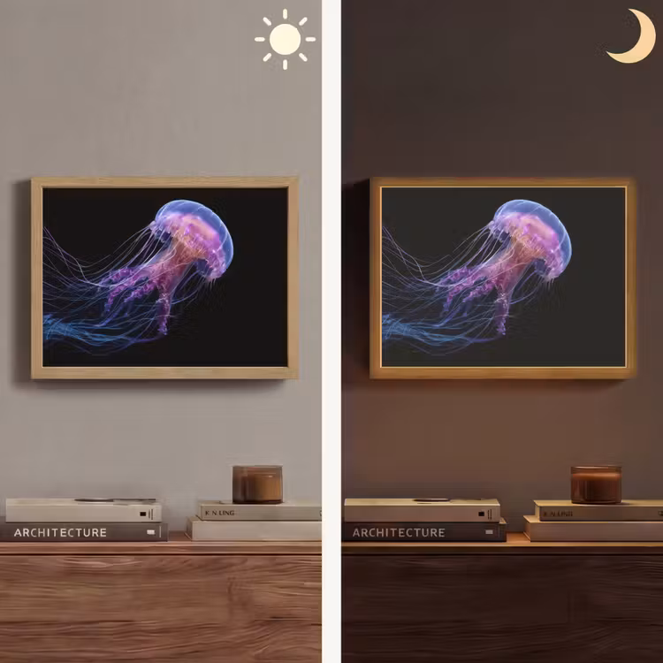 Lightbox - Wandlamp - Kwal - Doorzichtig - Roze - Tentakels — 6