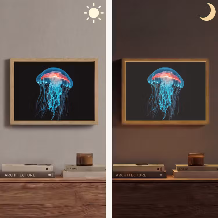 Lightbox - Wandlamp - Kwal - Tentakels - Blauw - Licht — 6