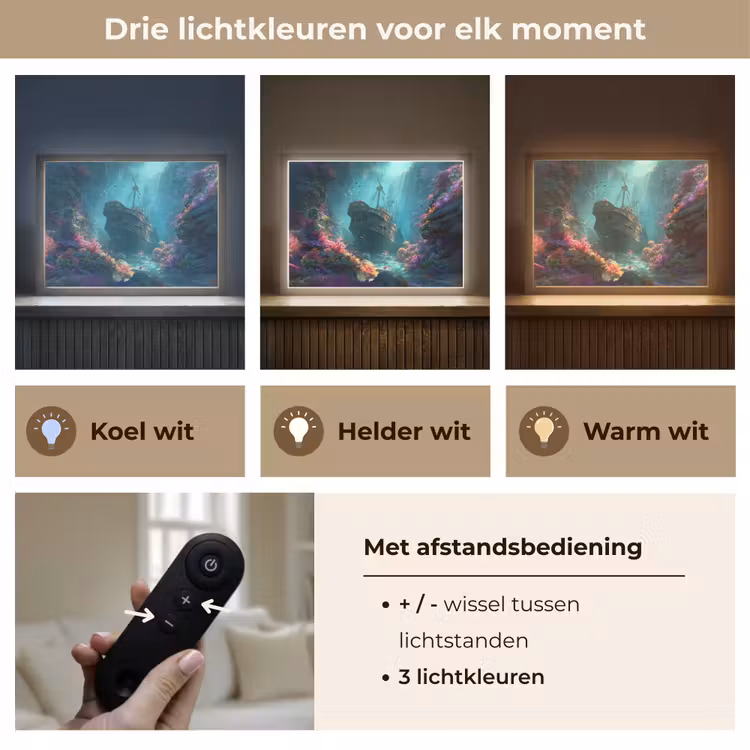 Lightbox - Wandlamp - Schip - Hout - Koraalriffen - Zonlicht — 8