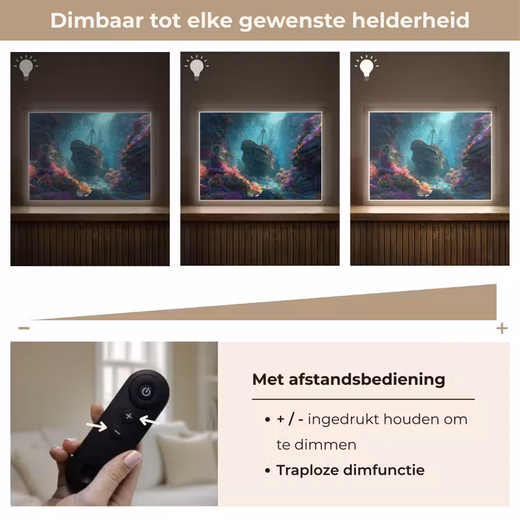 Lightbox - Wandlamp - Schip - Hout - Koraalriffen - Zonlicht — 9