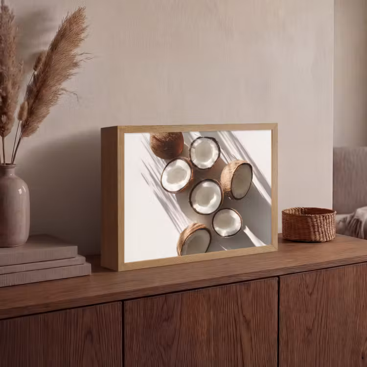 Lightbox - Wandlamp - Kokosnoten - Bruin - Shaduw — 4