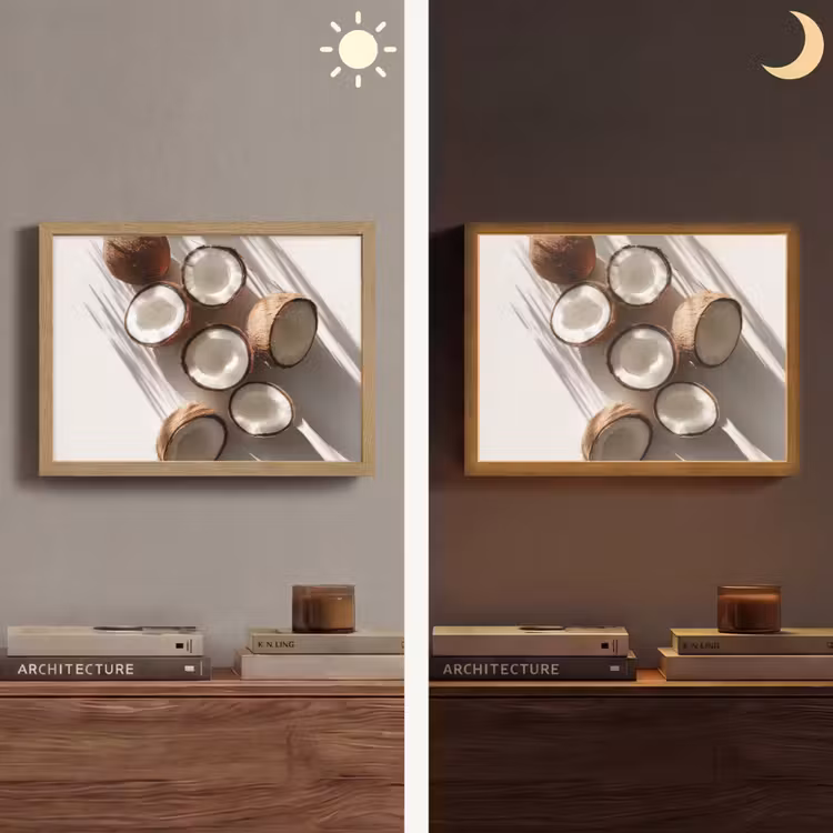 Lightbox - Wandlamp - Kokosnoten - Bruin - Shaduw — 6