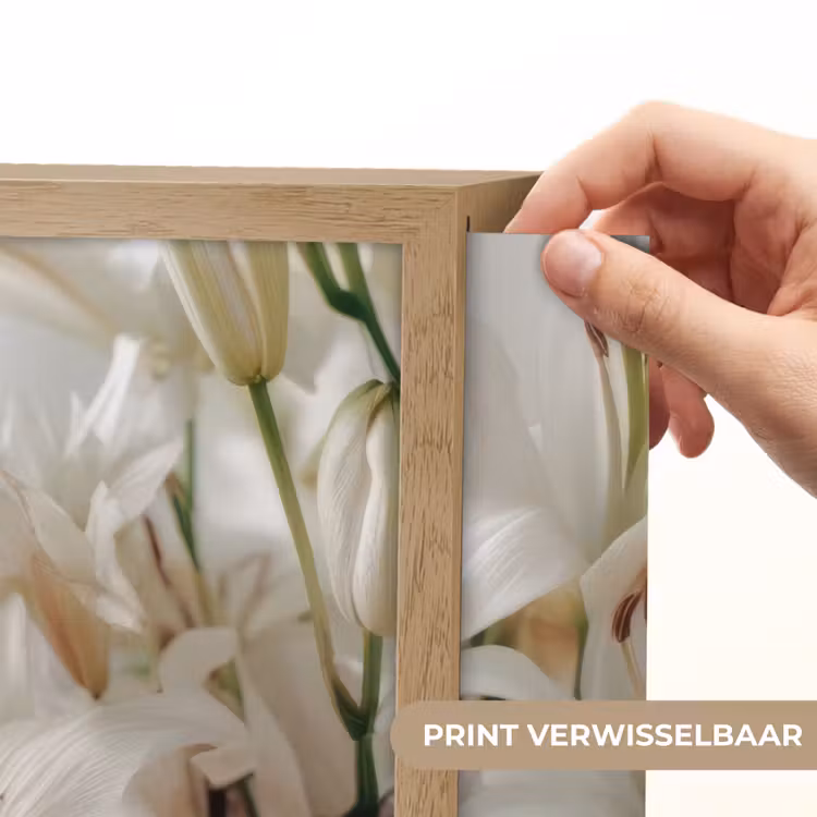 Lightbox - Wandlamp - Lelies - Boekte - Wit - Meeldraden — 5