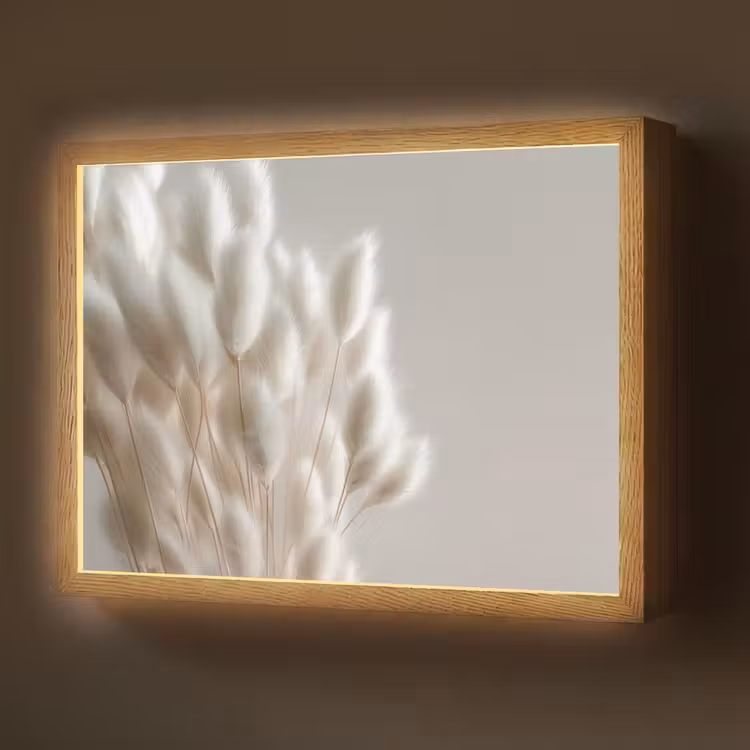 Lightbox - Wandlamp - Pluimen - Beige - Minimalistisch — 1