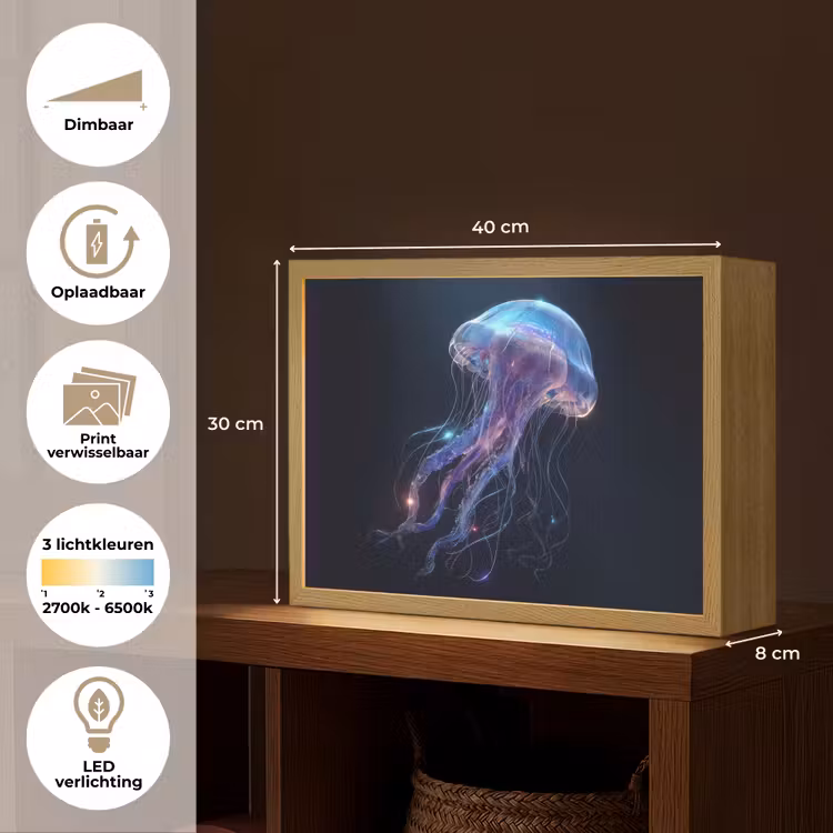 Lightbox - Wandlamp - Tentakels - Kwal - Paars - Sprankeling — 10