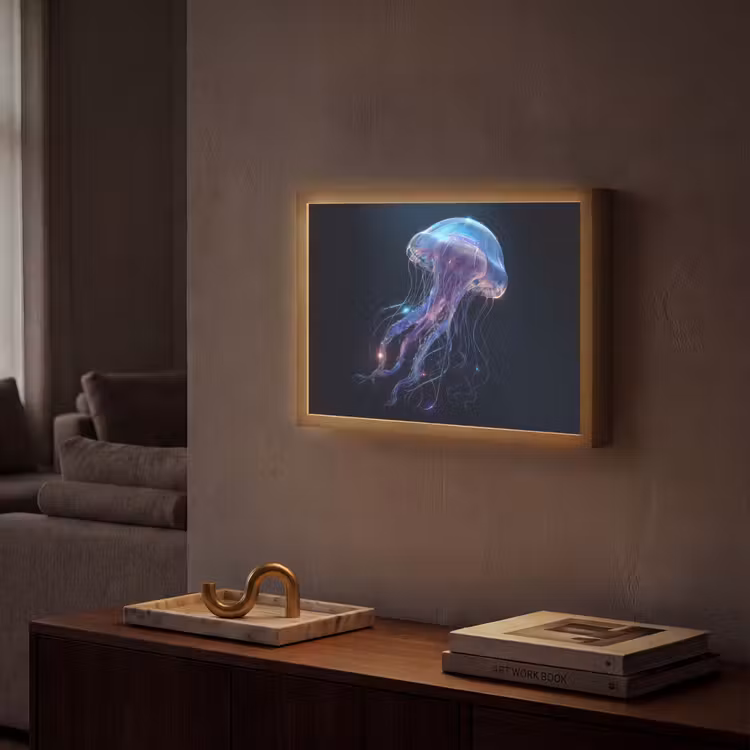 Lightbox - Wandlamp - Tentakels - Kwal - Paars - Sprankeling — 2