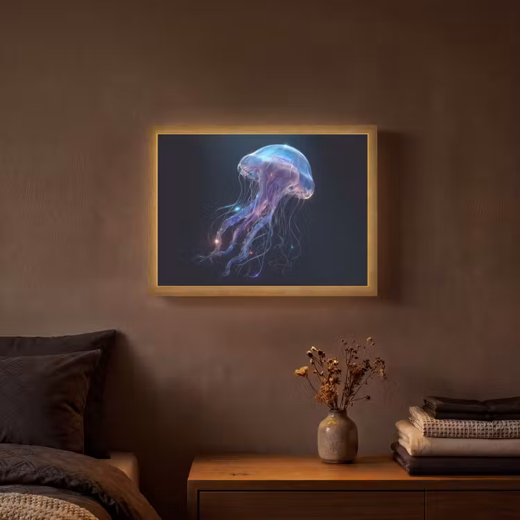 Lightbox - Wandlamp - Tentakels - Kwal - Paars - Sprankeling — 3