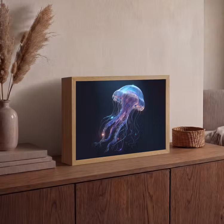 Lightbox - Wandlamp - Tentakels - Kwal - Paars - Sprankeling — 4