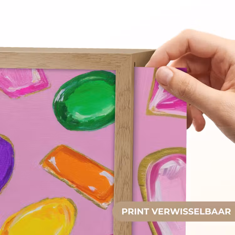 Lightbox - Wandlamp - Edelstenen - Vormen - Hartje - Kleurrijk — 5