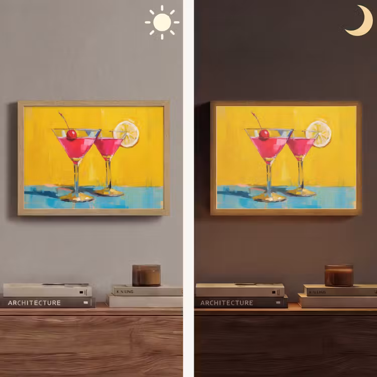 Lightbox - Wandlamp - Glazen - Cocktail - Citroen - Kers — 6