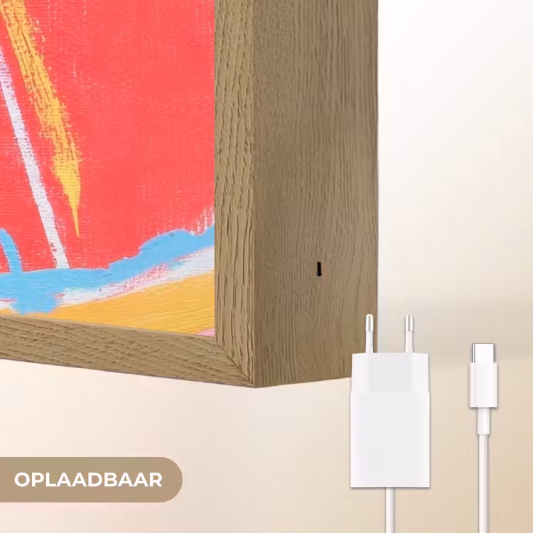 Lightbox - Wandlamp - Grapefruit - Geschilderd - Roze - Strepen — 7