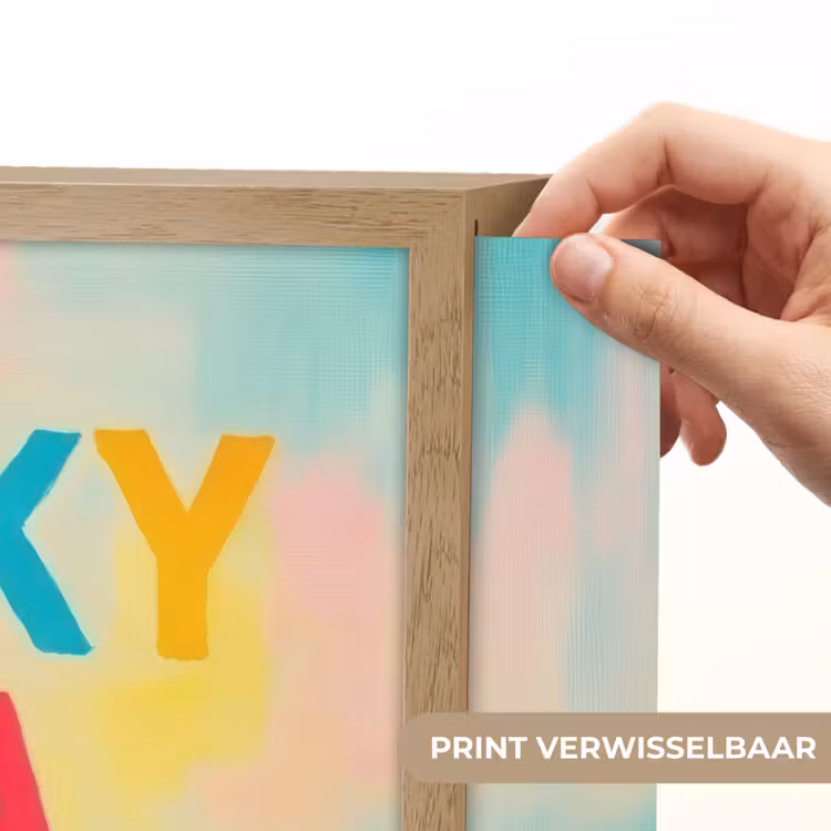 Lightbox - Wandlamp - Quote - Lucky - Regenboogkleuren — 5