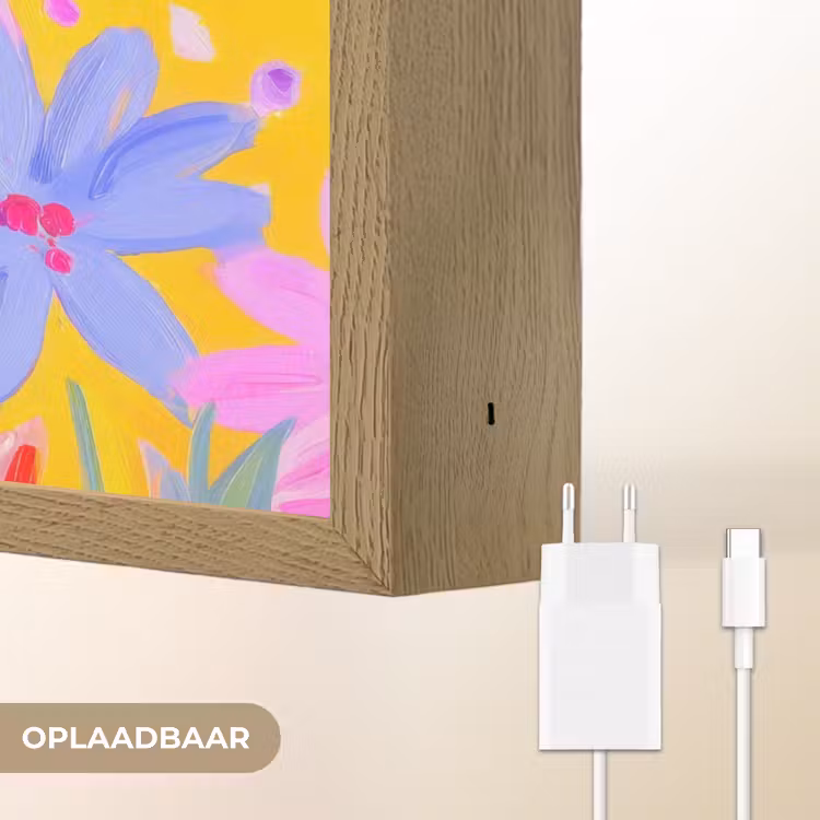 Lightbox - Wandlamp - Tas - Roze - Bloemen — 7