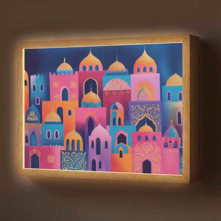 Lightbox - Wandlamp - Kleurrijk - Avond - Islamitisch — 1