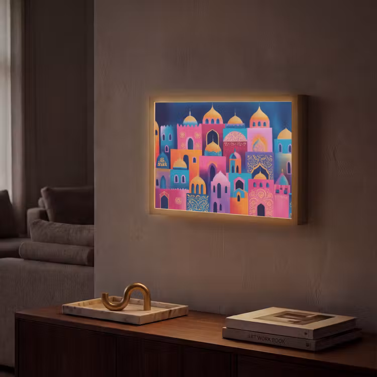 Lightbox - Wandlamp - Kleurrijk - Avond - Islamitisch — 2