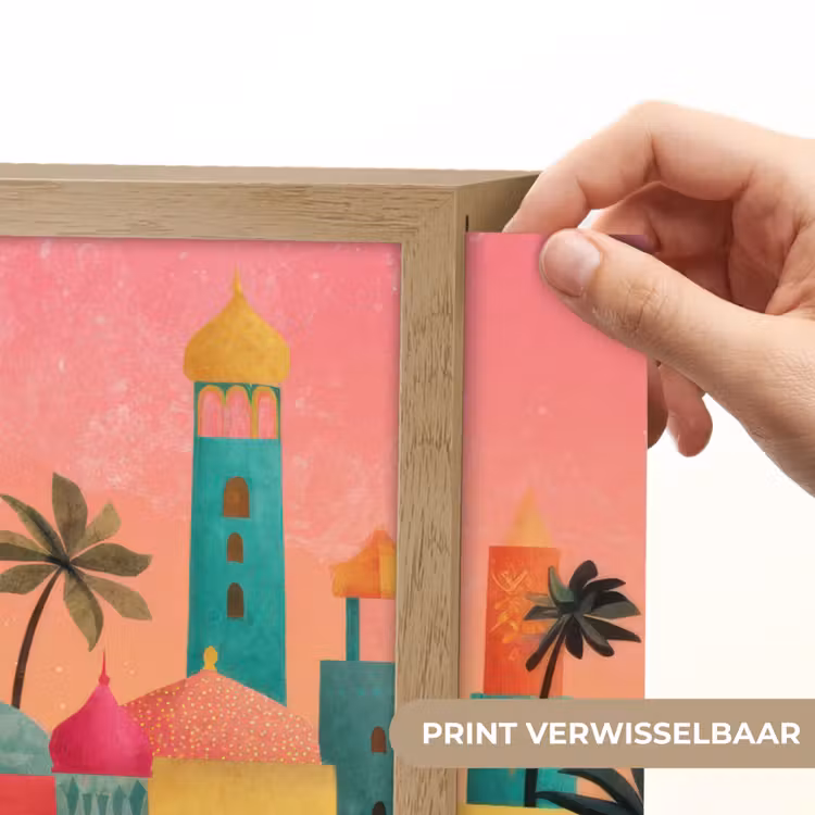 Lightbox - Wandlamp - Kleurrijk - Palmbomen - Islamitisch — 5