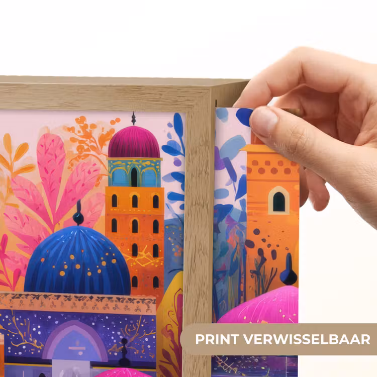 Lightbox - Wandlamp - Kleurrijk paradijs - Levendig - Islamitisch — 5
