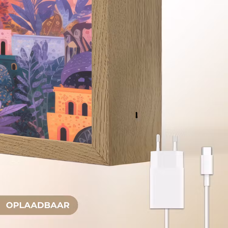 Lightbox - Wandlamp - Kleurrijke stad - Zon - Islamitisch — 7