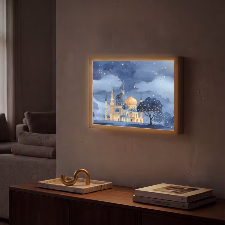 Lightbox - Wandlamp - Sterrenhemel - Goud - Moskee — 2