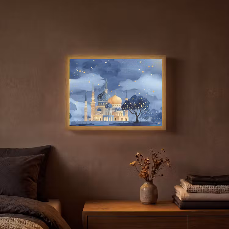 Lightbox - Wandlamp - Sterrenhemel - Goud - Moskee — 3
