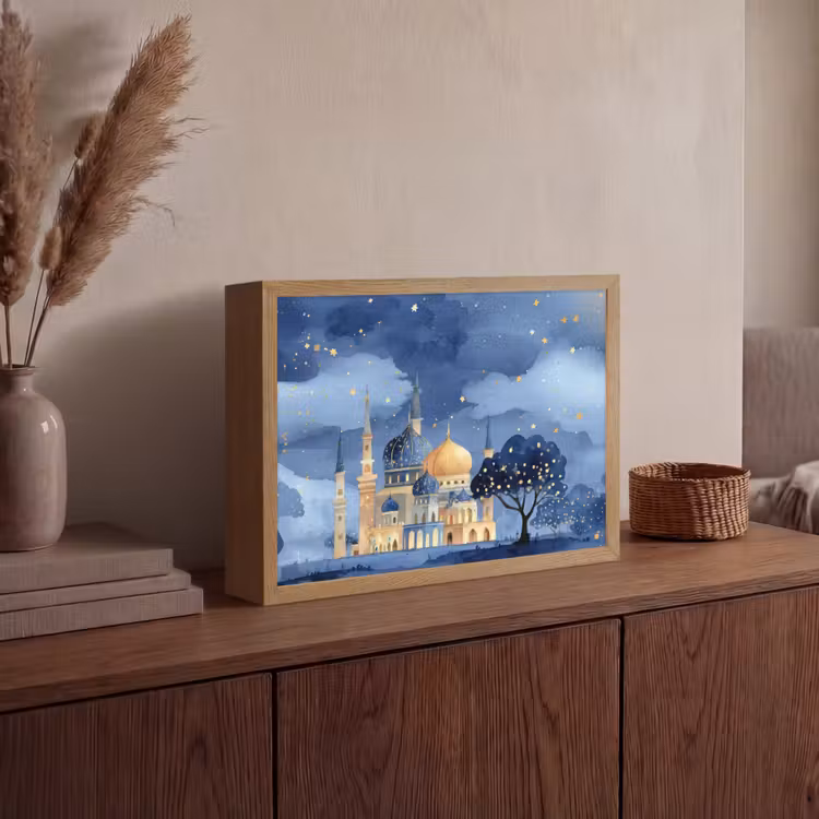 Lightbox - Wandlamp - Sterrenhemel - Goud - Moskee — 4