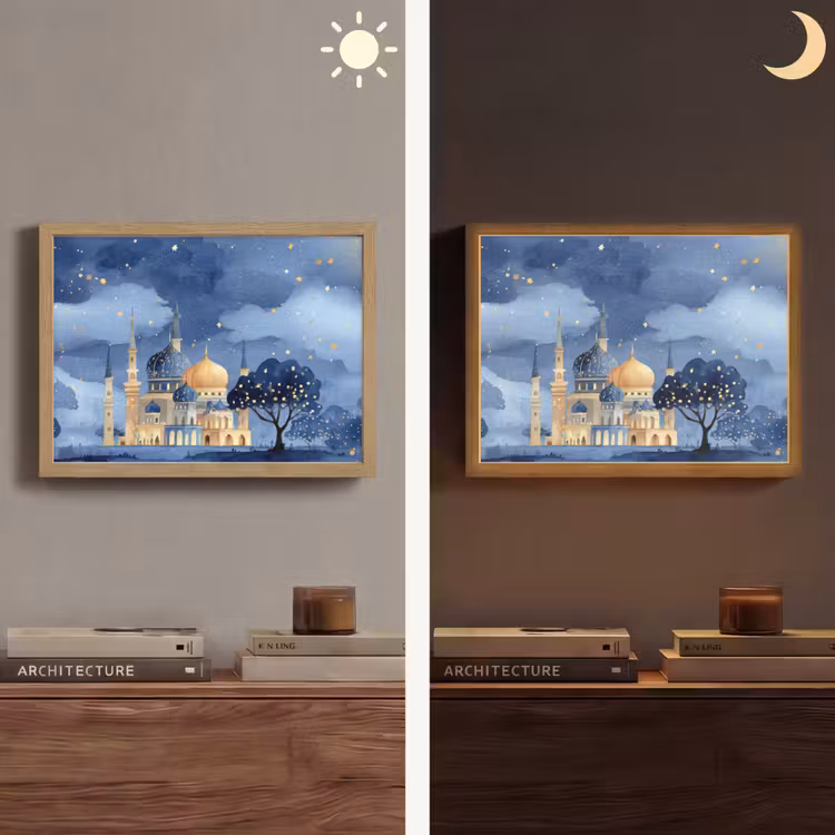 Lightbox - Wandlamp - Sterrenhemel - Goud - Moskee — 6