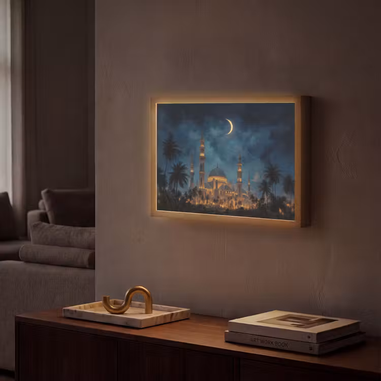 Lightbox - Wandlamp - Sterrenhemel - Maan - Palmbomen - Moskee — 2