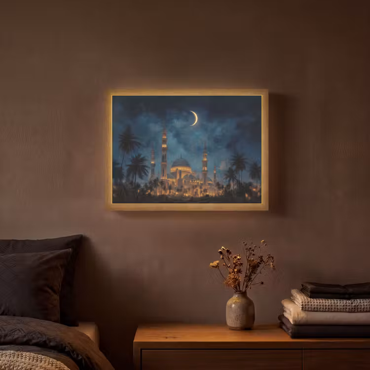 Lightbox - Wandlamp - Sterrenhemel - Maan - Palmbomen - Moskee — 3