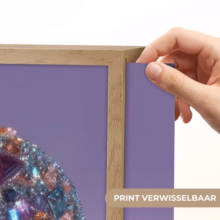 Lightbox - Wandlamp - Edelstenen - Glitters - Paars - Kleurrijk — 5