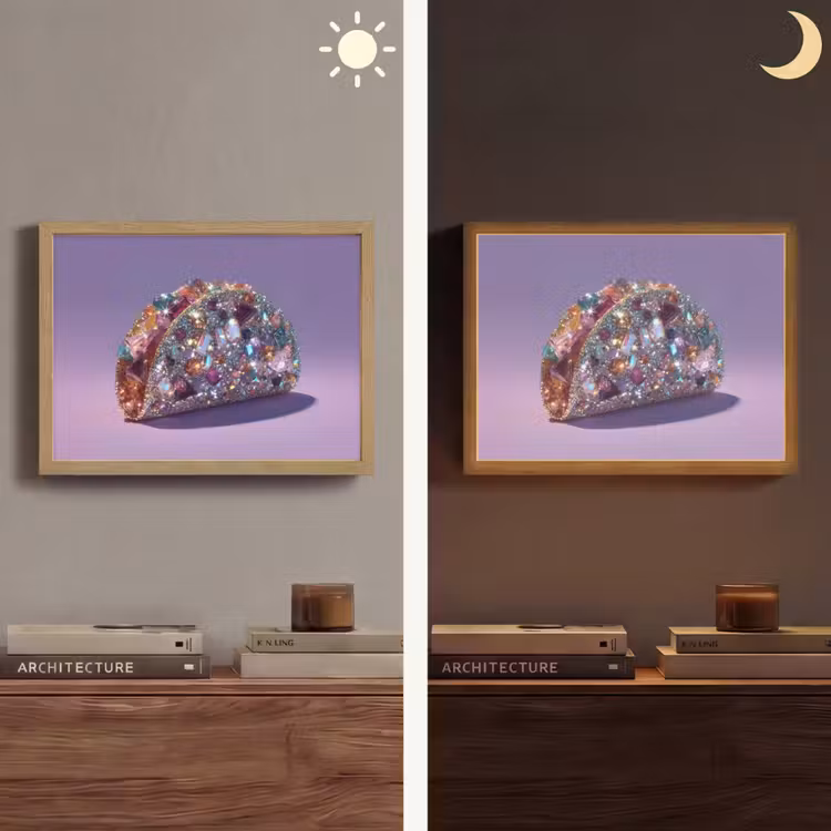 Lightbox - Wandlamp - Edelstenen - Glitters - Paars - Kleurrijk — 6