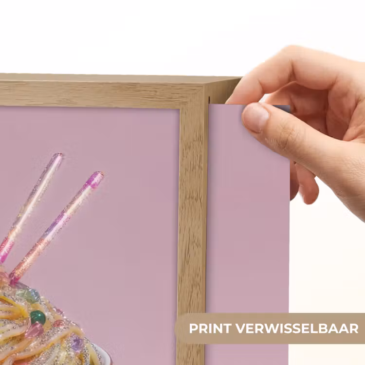 Lightbox - Wandlamp - Noodles - Edelstenen - Stokjes - Roze — 5