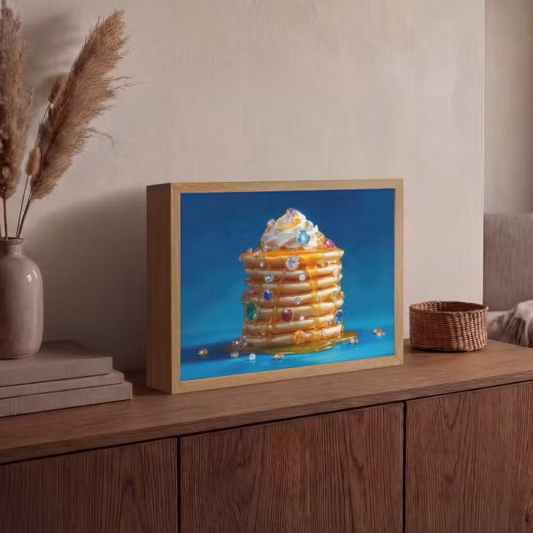 Lightbox - Wandlamp - Pannenkoeken - Steentjes - Glitter - Slagroom — 4