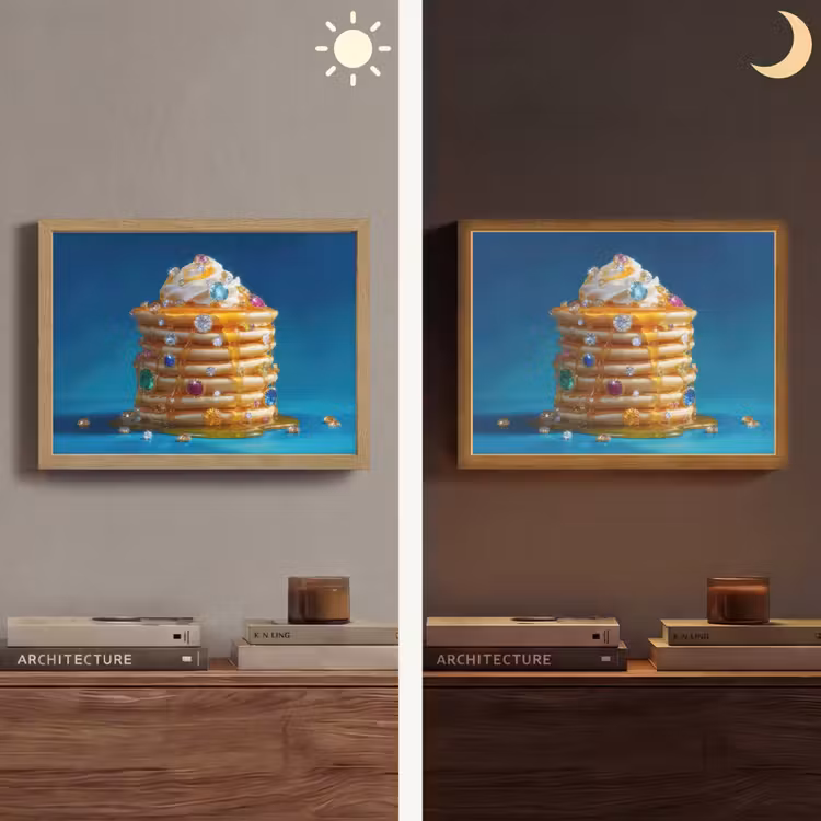 Lightbox - Wandlamp - Pannenkoeken - Steentjes - Glitter - Slagroom — 6