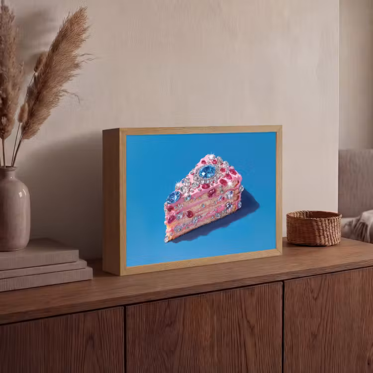Lightbox - Wandlamp - Taart - Edelstenen - Glitters - Roze — 4