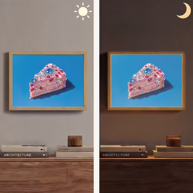Lightbox - Wandlamp - Taart - Edelstenen - Glitters - Roze — 6