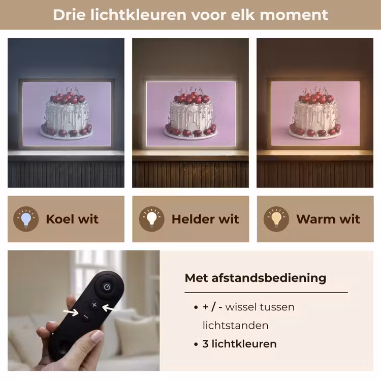 Lightbox - Wandlamp - Taart - Kersen - Juwelen - Rood — 8
