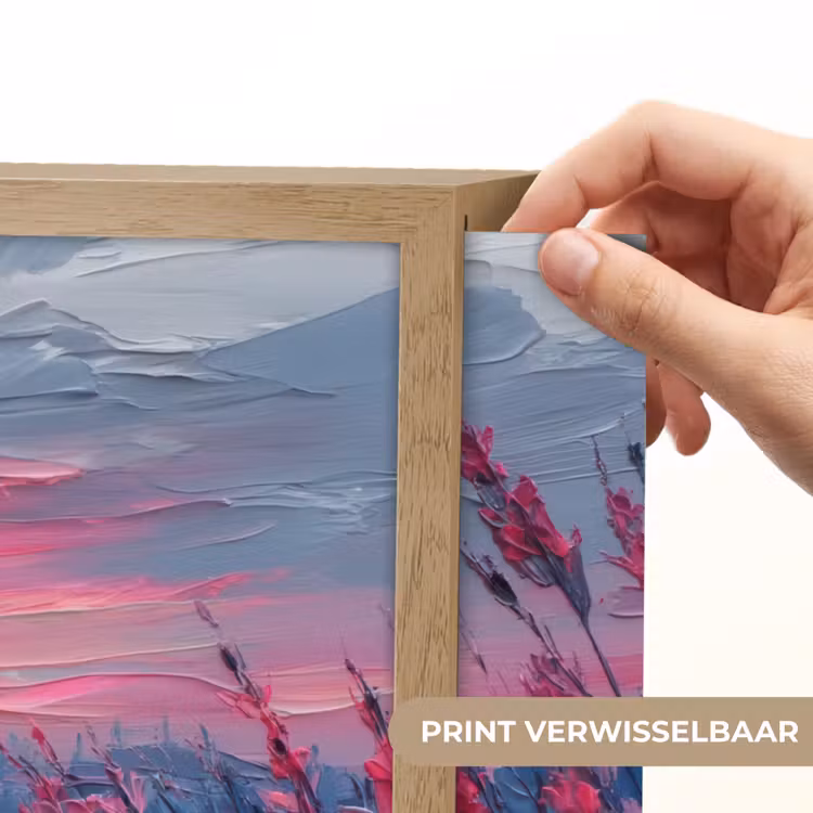 Lightbox - Wandlamp - Schilderij - Zonsondergang - Bloemen - Rivier — 5