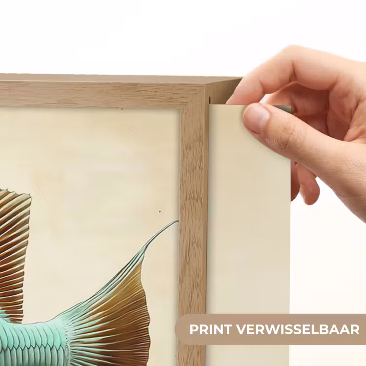 Lightbox - Wandlamp - Schubben - Vis - Mint - Minimalistisch — 5