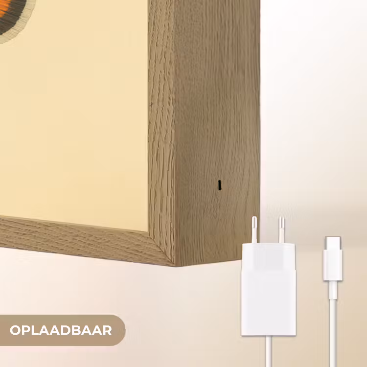 Lightbox - Wandlamp - Vis - Oranje - Strepen — 7