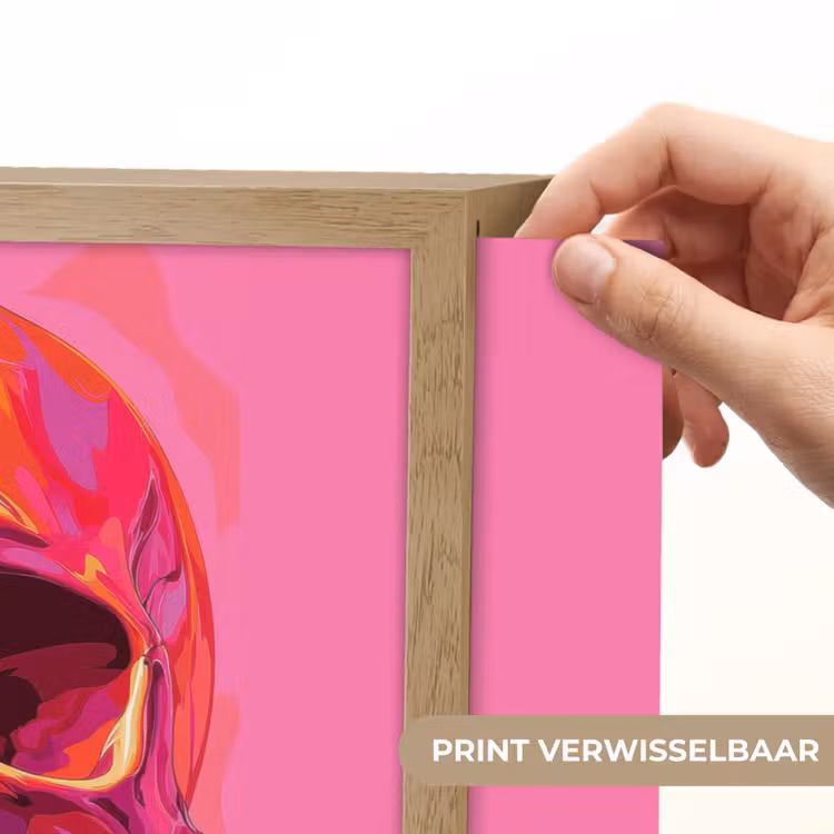 Lightbox - Wandlamp - Felroze - Tanden - Schedel — 5