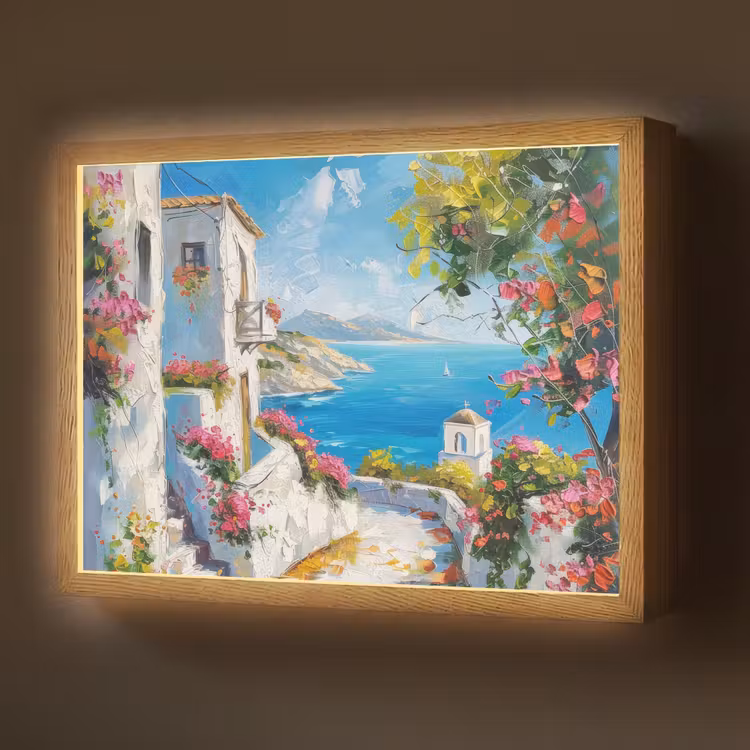 Lightbox - Wandlamp - Landschap - Bloemen - Natuur - Zomer — 1