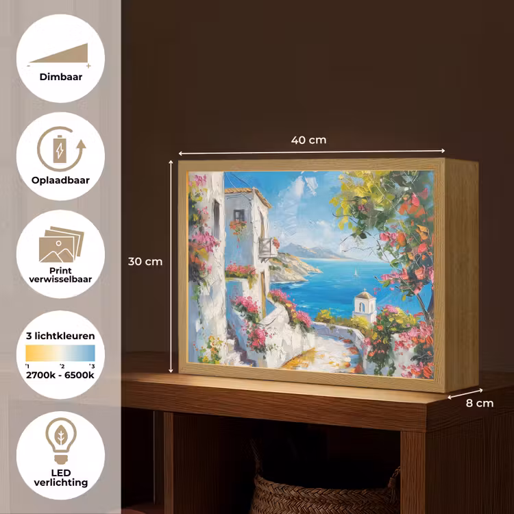 Lightbox - Wandlamp - Landschap - Bloemen - Natuur - Zomer — 10